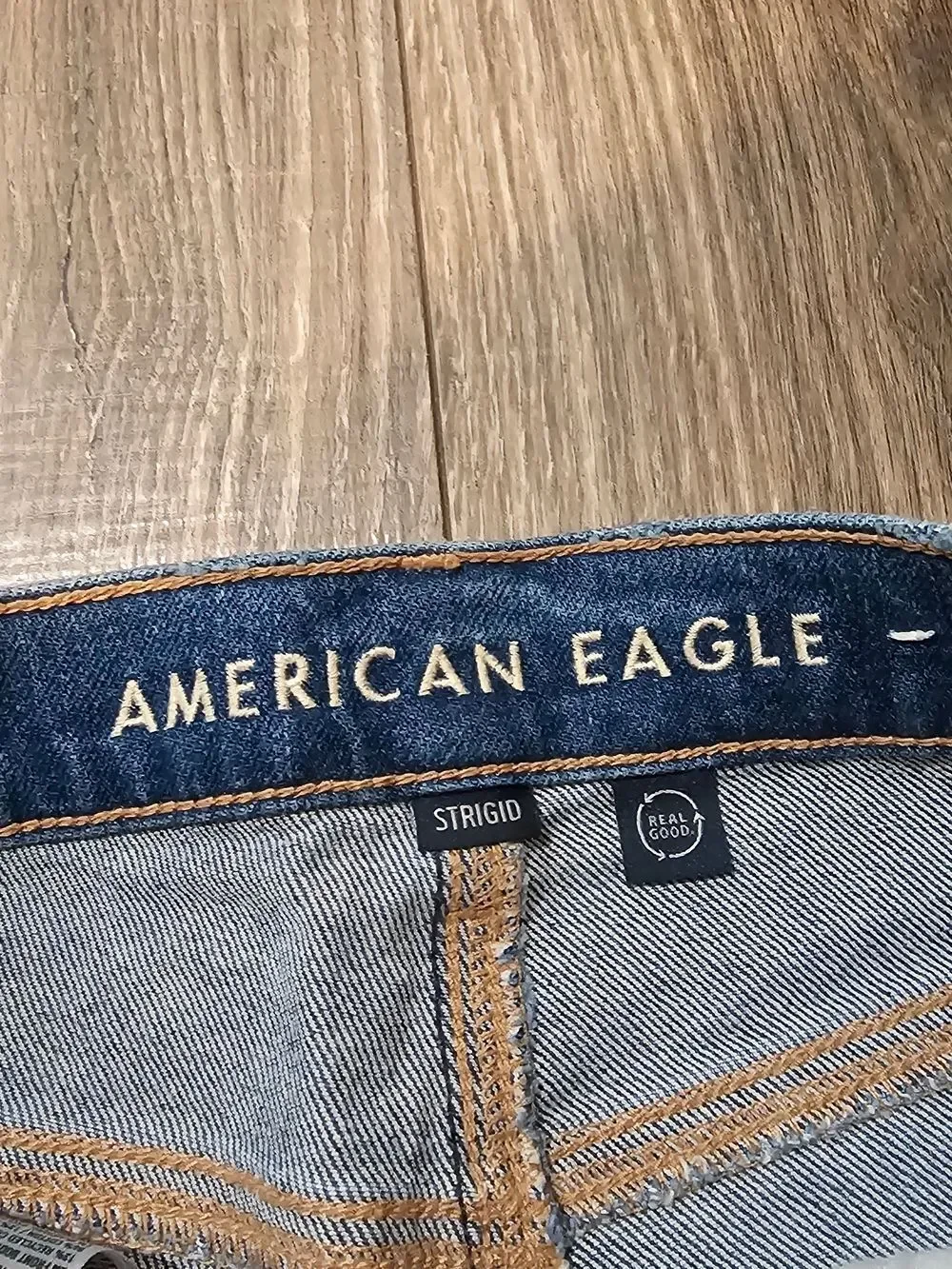 American Eagle Outfitters Dark Blue High-Rise Straight Jeans Size 000